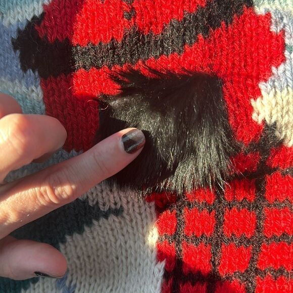 Vintage Winter Sweater The Eagle’s Eye Hand Knit Wool Sweater - Picture 2 of 7